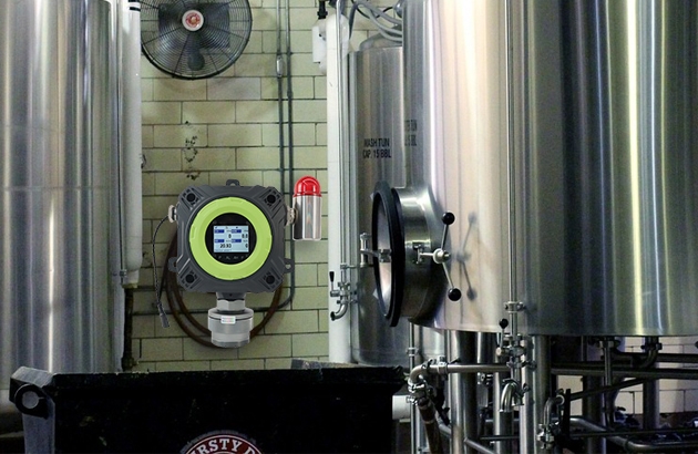 Industrial fixed Oxygen gas detector